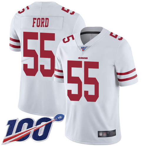 San Francisco 49ers Limited White Men Dee Ford Road NFL Jersey 55 100th Season Vapor Untouchable